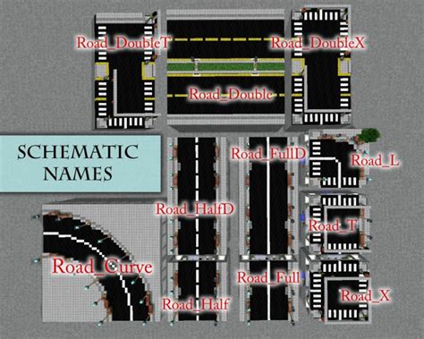 minecraft road designs|Road Minecraft Maps with Downloadable Schematic.